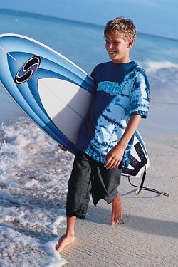 shorts and swim shirt