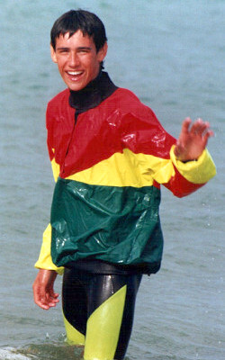 play cagoule swimming in clothes