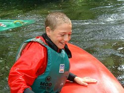 Canoe kayak capsize wet