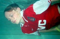 Footie it underwater