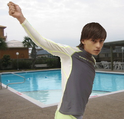 pool modest swimsuit