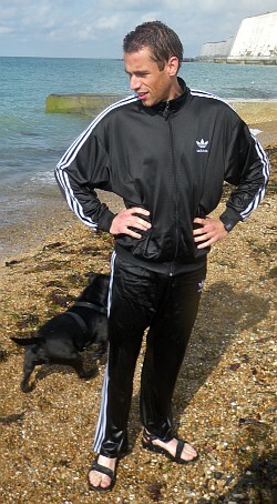 Swimming Training in Tracksuit